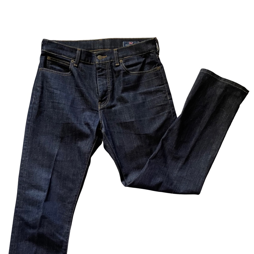 vineyard vines men's dark wash jeans